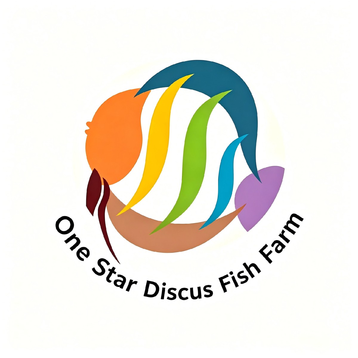 One-star Discus Fish Farm logo